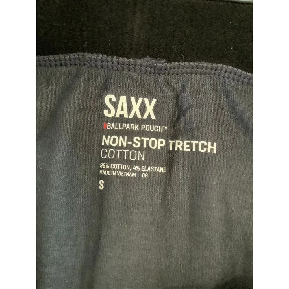 Saxx Men's Small 3 Pack Assorted Non-Stop Stretch Cotton Boxer Briefs C7-10